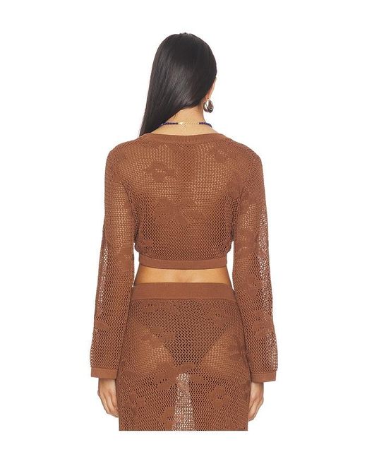 SNDY'S Brown Terra Reversible Top