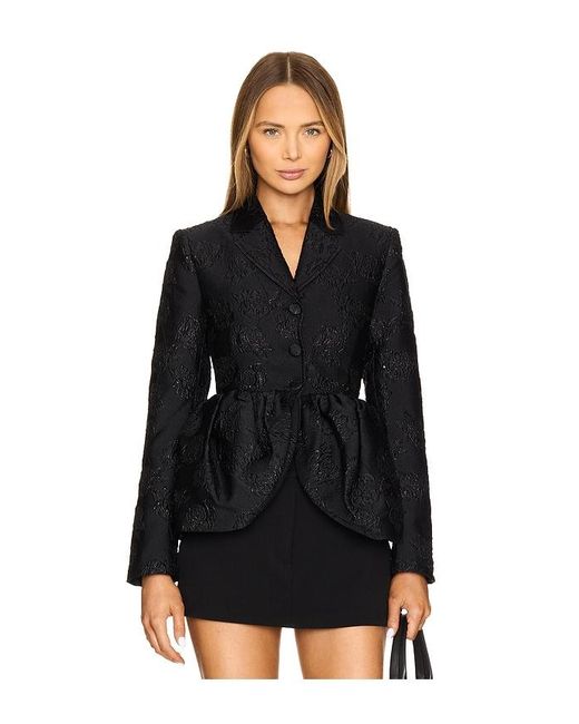Jacquard Draped Blazer En Color Negro Talla (También En 34) ROTATE BIRGER CHRISTENSEN de color Black