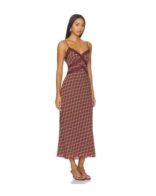 Astr Red Carin Dress