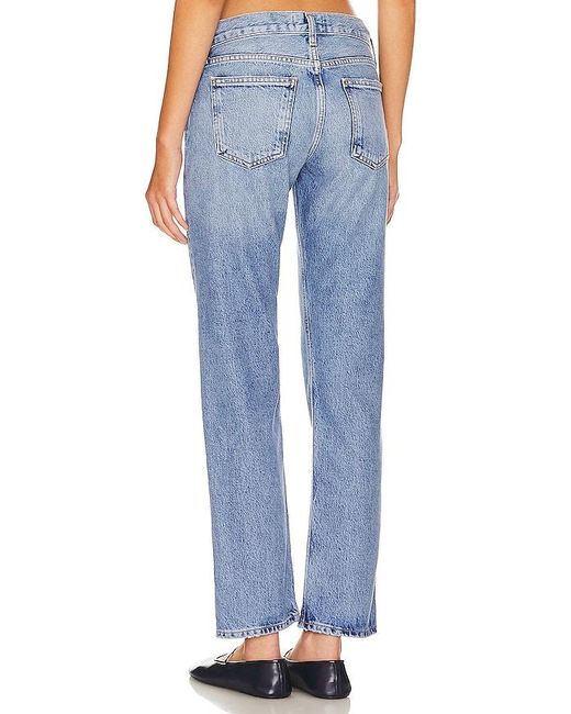Agolde Blue Amber Low Rise Straight