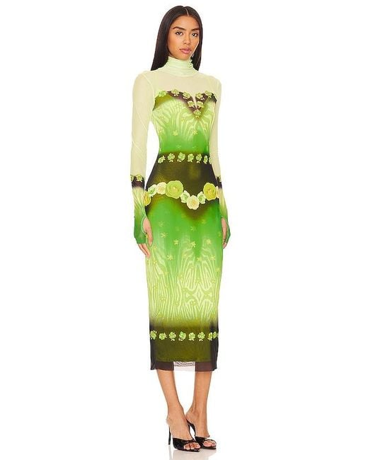 AFRM Green Shailene Dress