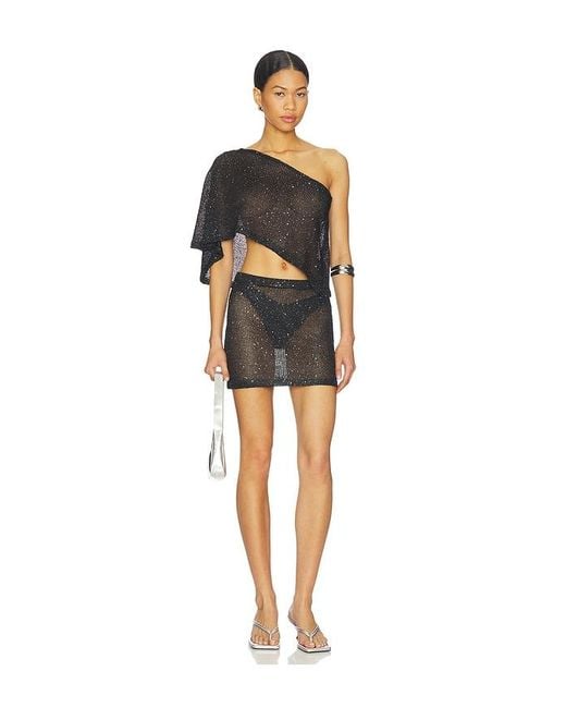 superdown Black Charlena Skirt Set