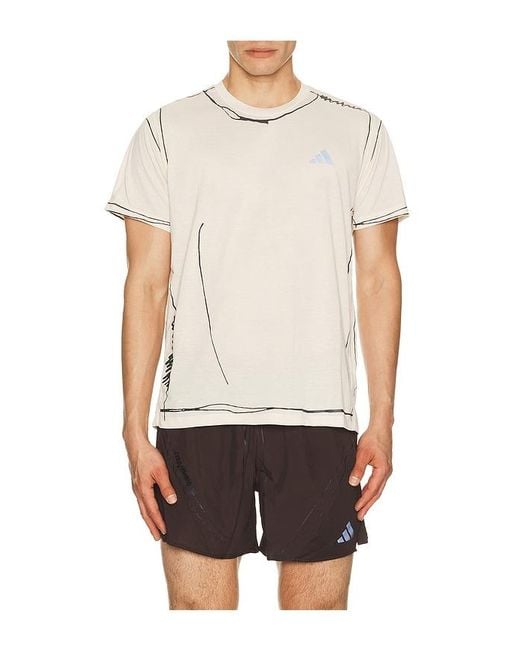 adidas by Song for the Mute White Running Tee for men