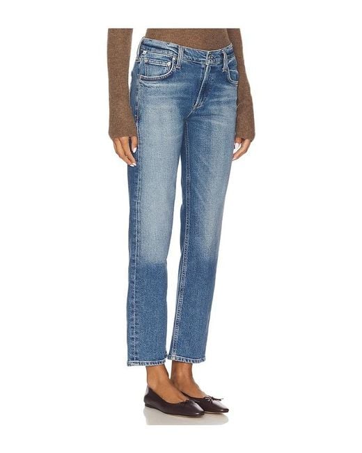 Citizens of Humanity Blue Anissa Low Rise Straight Jeans