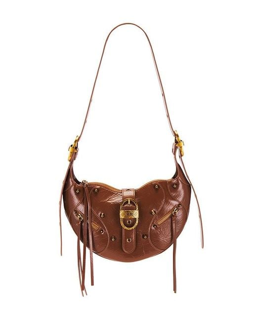 JW PEI Brown Tessa Crushed Shoulder Bag