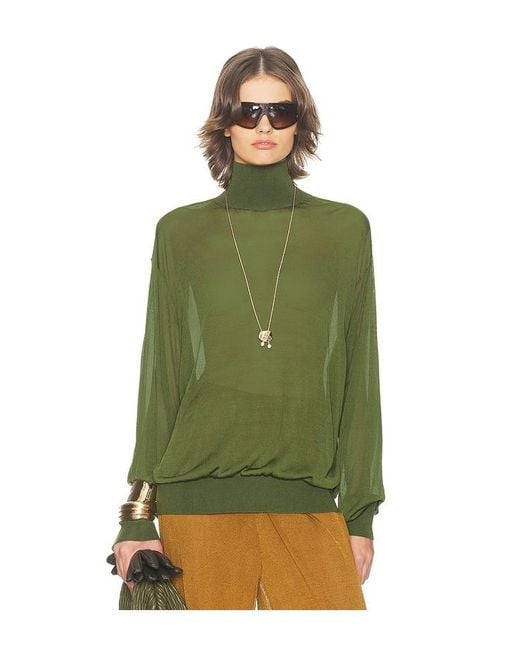 Helsa Green Madeira Turtleneck