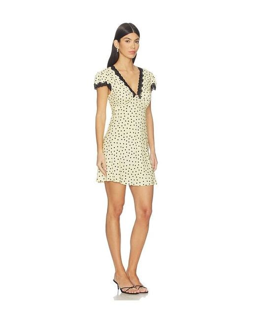 Rixo Natural Cely Dress