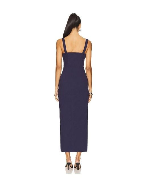 Line & Dot Blue Perla Maxi Dress