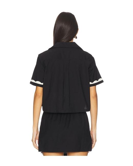 Seafolly Black Tie Front Shirt