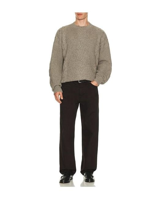 AllSaints Gray Tenter Crew Neck Sweater for men