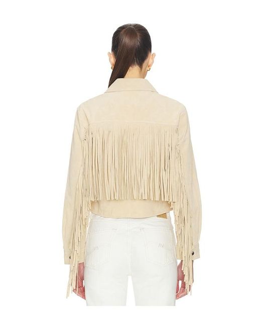 Blank NYC Natural Fringe Jacket