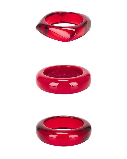 Luv Aj Red The Formentera Bangle Set