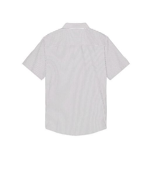Rhone White Commuter Short Sleeve Button Down Shirt for men