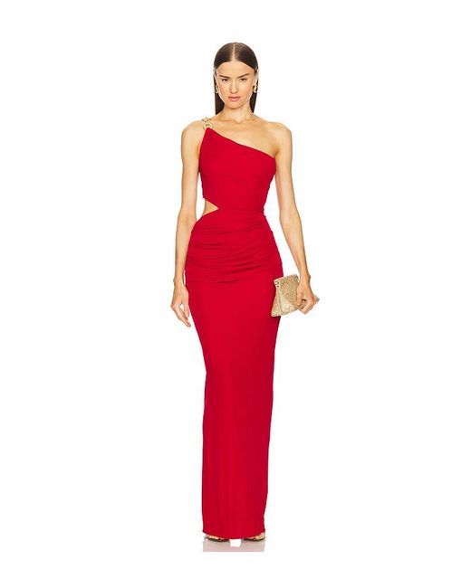 Cult Gaia Red Cobi Gown