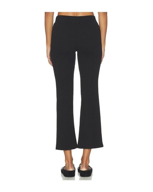 Bobi Black Seamed Cropped Flare