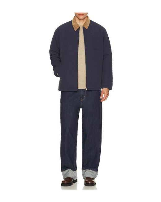 BOUND Blue Quilted Jacket for men
