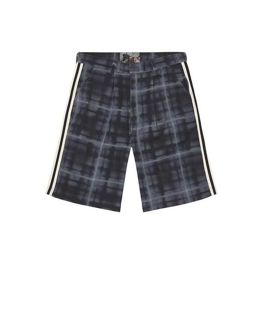 JUNGLES Black Haze Plaid Shorts for men