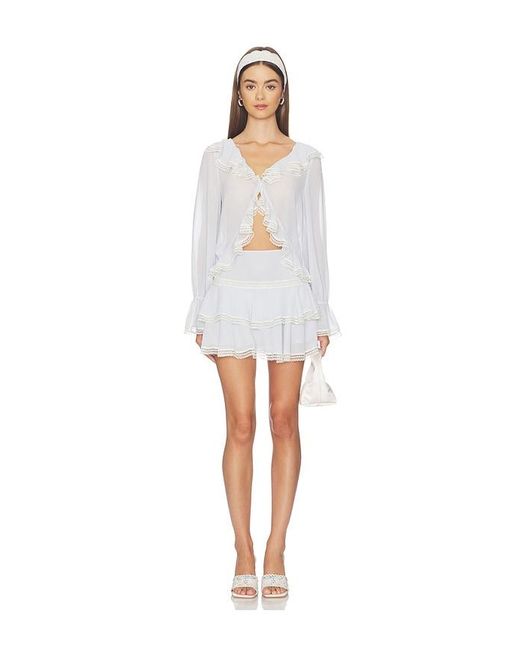 Tularosa White Solia Mini Skirt