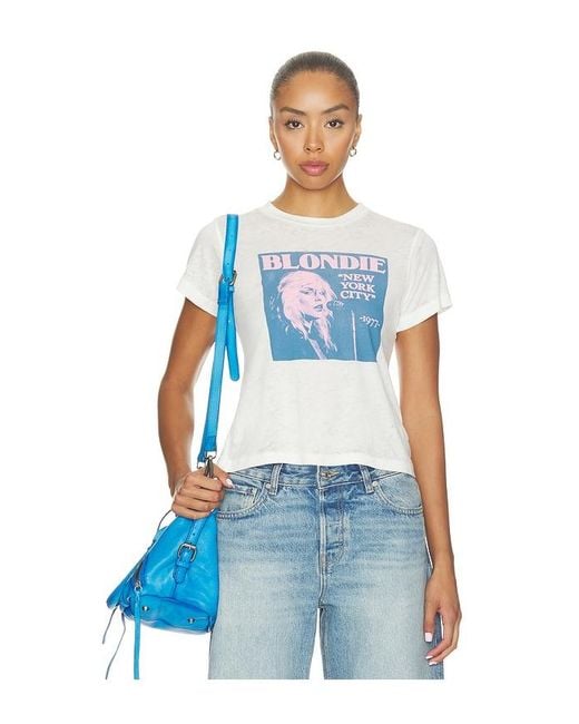 Daydreamer Blue Blondie Magazine Burnout Vintage Tee