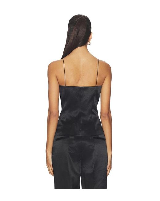 Helmut Lang Black Minimal Slip Top