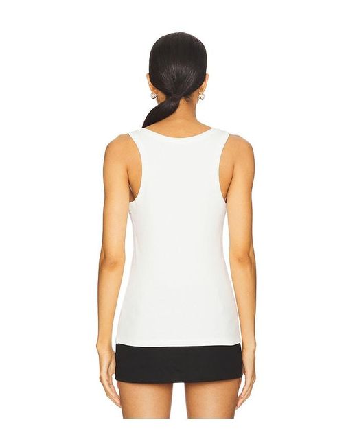 Anine Bing White Alessia Tank Top