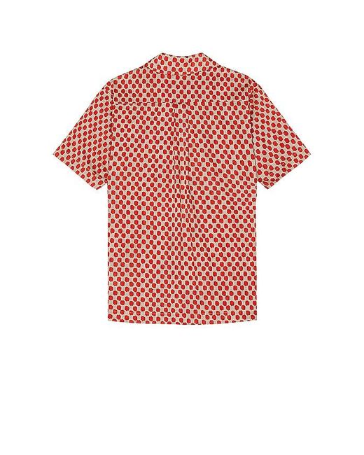Scotch & Soda Red Printed Short Sleeve Shirt for men