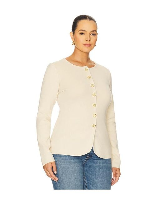 L'academie Natural Bronte Button Cardigan