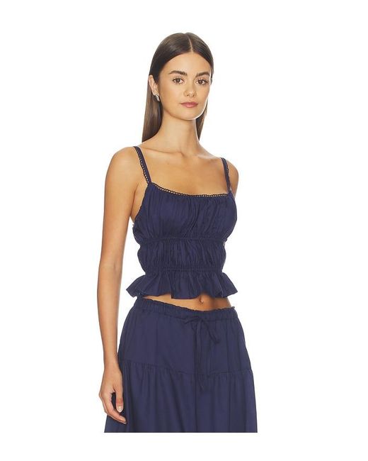 Peixoto Blue Amelia Top