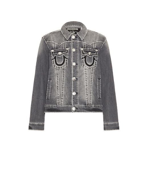 True Religion Black Super T Jimmy Jacket for men