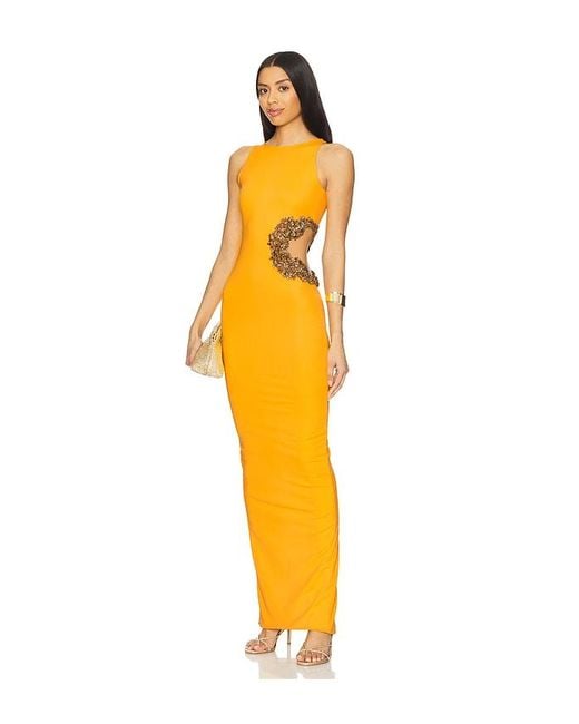 Bronx and Banco Yellow Camila Maxi Dress
