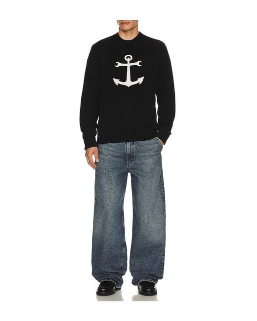 Dark Seas Black Spanner Sweater for men