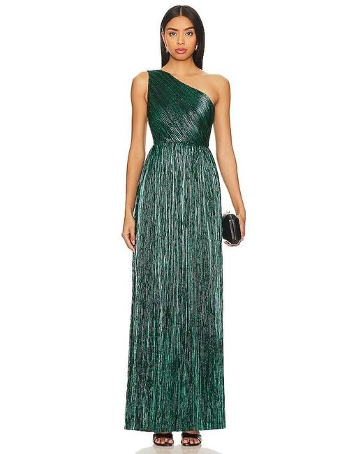 House of Harlow 1960 Green X Revolve Claire Pleated Gown