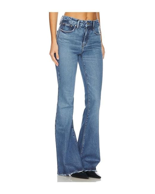 GOOD AMERICAN Blue Good Legs Flare Jeans