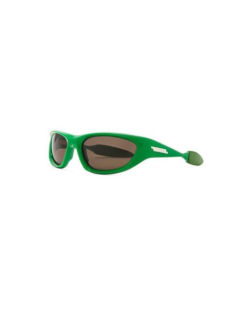 Bottega Veneta Green Mixed Materials Sunglasses for men