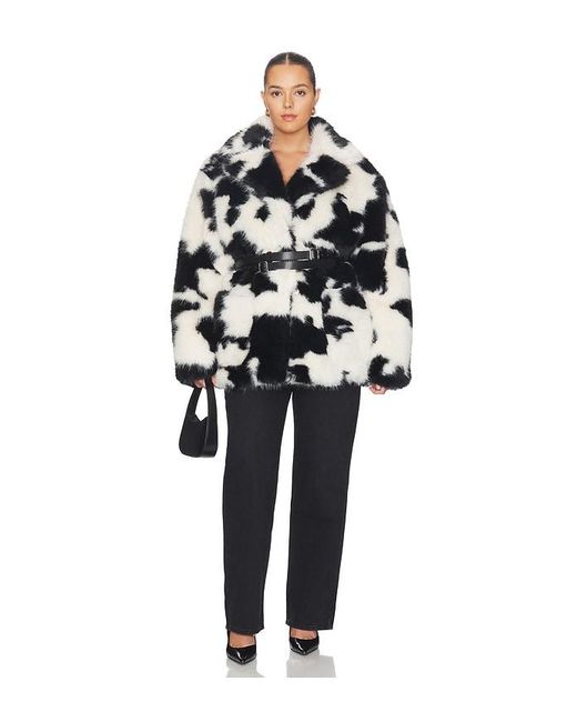 AFRM Black Livingston Faux Fur Jacket