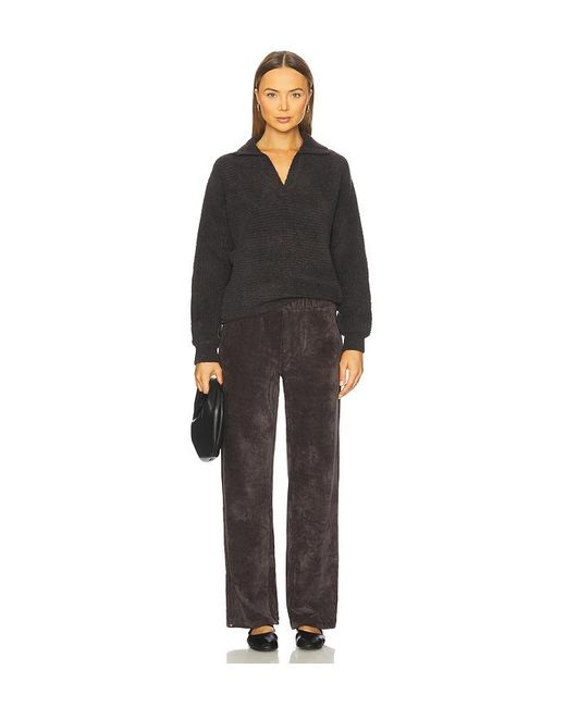 Barefoot Dreams Black Stretch Cord Wide Leg Pant