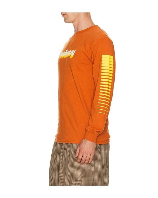Free & Easy Orange Apres Long Sleeve Tee for men