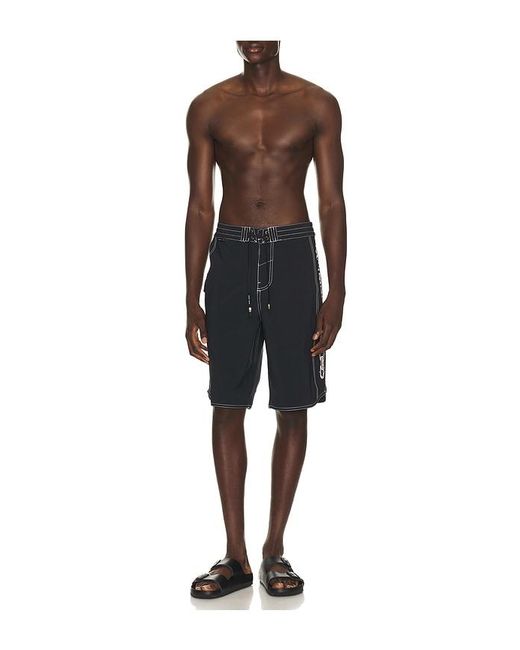 Dark Seas Black Windward Boardshort for men