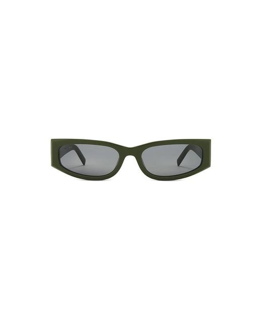 St. Agni Green Everyday Rectangle Sunglasses