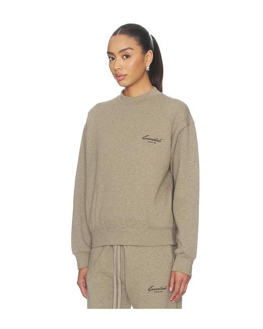 Fear Of God Natural Classic Crewneck Sweatshirt