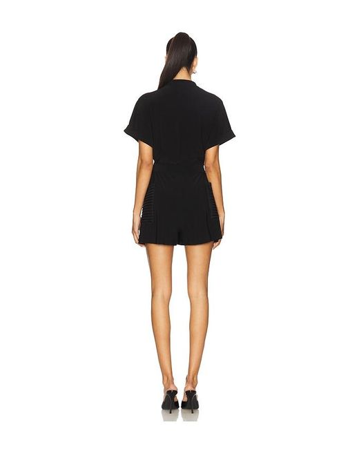 Norma Kamali Black Geralyn Romper