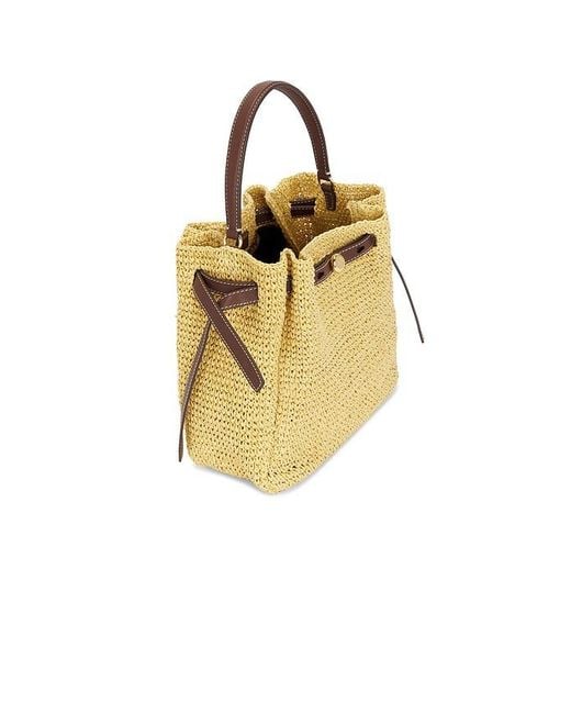 Tory Burch Metallic Romy Straw Bucket Bag