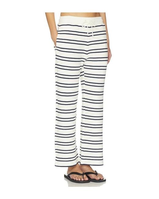 Negative Underwear White Waffle Knit Cropped Pant