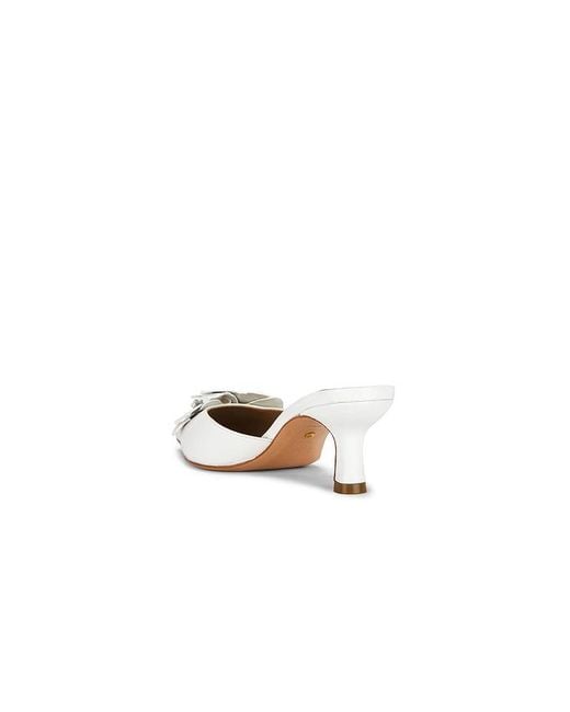 Raye White Kennedy Pump