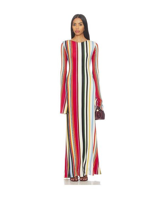Cala De La Cruz Red Amay Dress