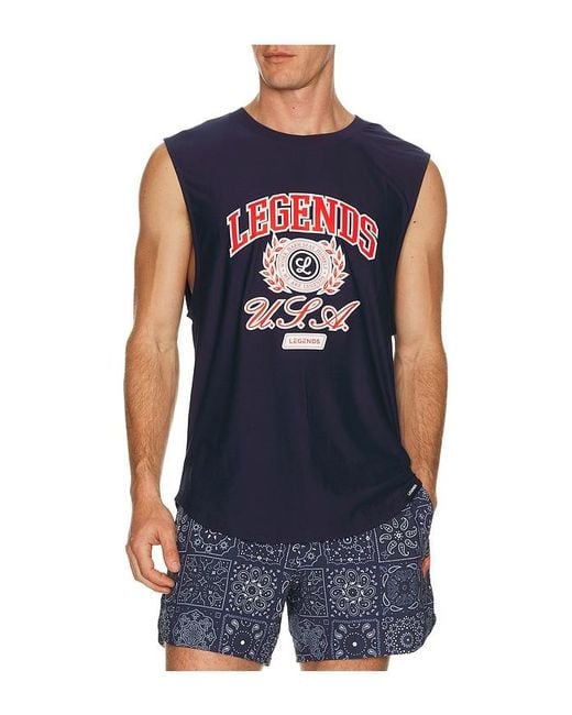 Legends Blue Circuit Usa Tank for men