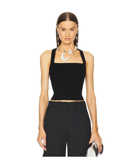 Cult Gaia Black Crawford Knit Top