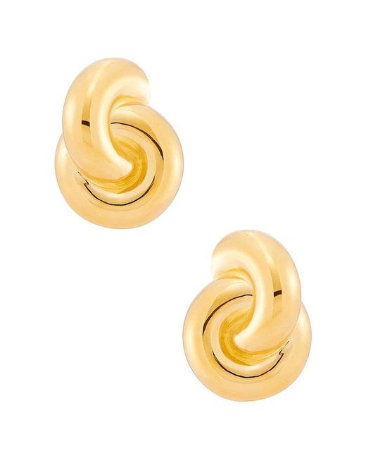 Pendientes Jumbo En Color Oro Metálico Talla Mega de color Metallic