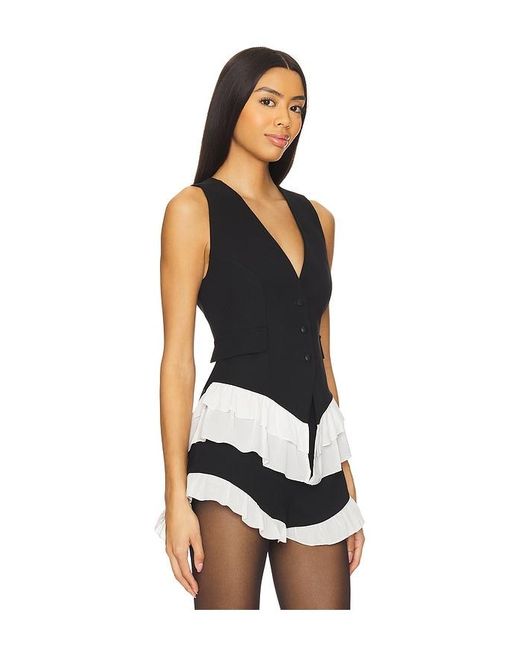For Love & Lemons Black Noemie Vest