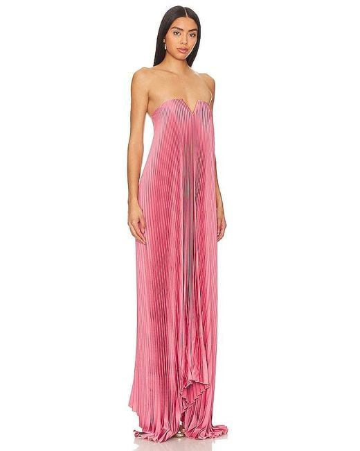 L'idée Pink Tie Gown